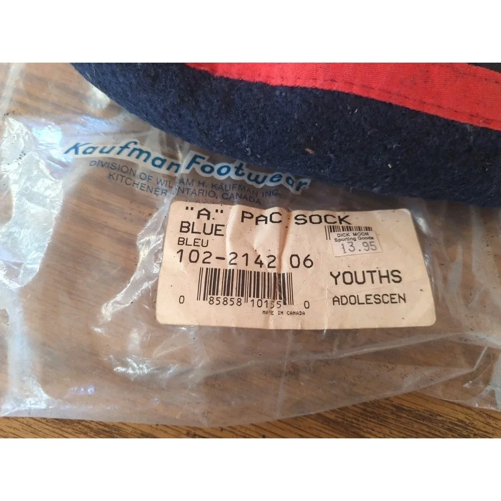 Vintage Sorel Kaufman Canada Genuine Boot Wool Replacement Liner Sock Youth‎ 6